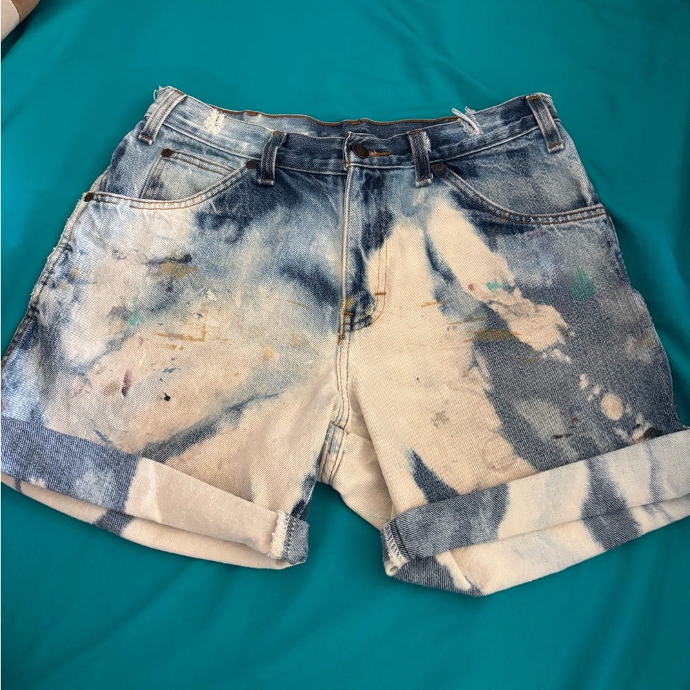 Dickies Stylish Blue and White women Shorts